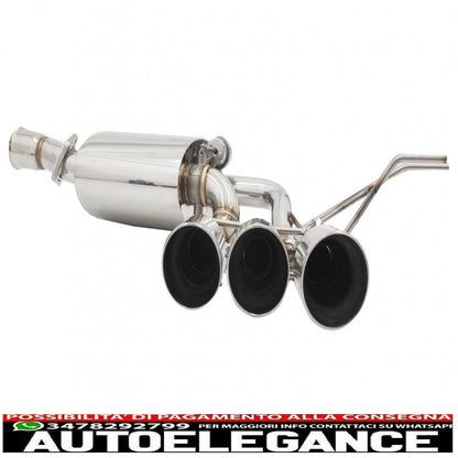 complete exhaust system suitable for mercedes g-class w463 (2009-2018) g500 g55 g63 g65 triple exhaust pipes with electronic valve
