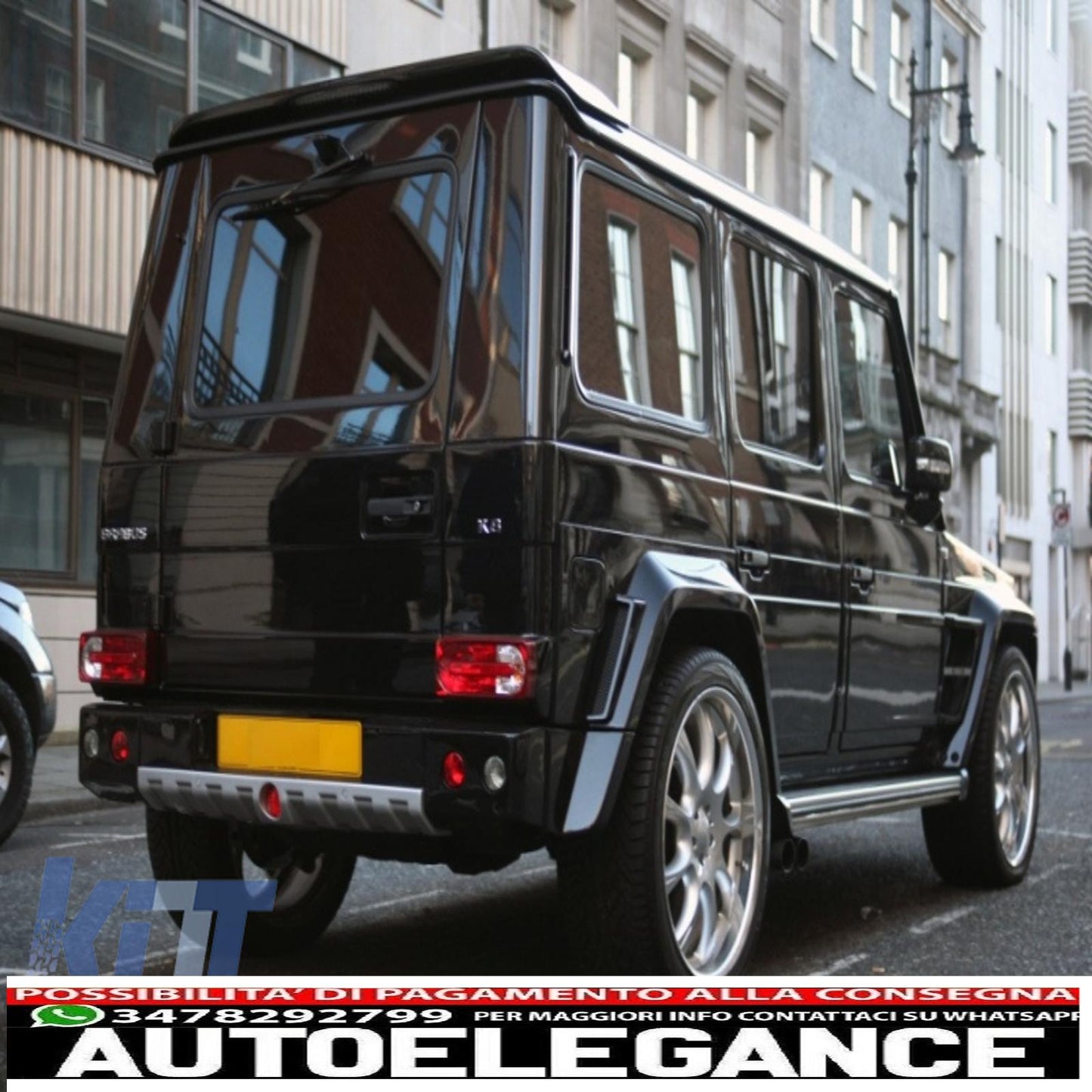 Roof spoiler suitable for Mercedes W463 G-Class (1989 onwards) design LED light bar.