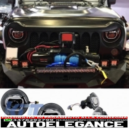 montaggio della griglia centrale griglia anteriore adatta per jeep wrangler / rubicon jk (2007-2017) design arrabbiato uccello nero pianoforte con fari bi-xeno nascosti