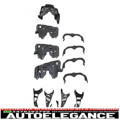 Rear Diffuser and Black Exhaust Tips Suitable for Mercedes Gla Suv H247 Sport Line (2020-) Aero 45s Design Night Package 
