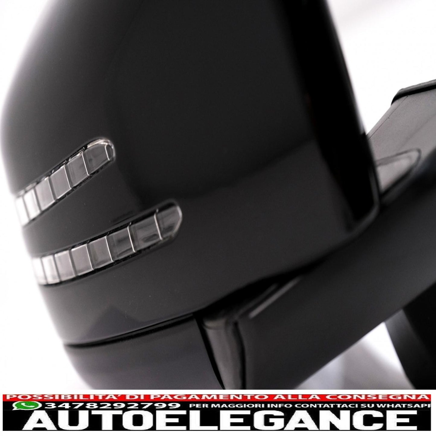 Complete mirror assembly suitable for mercedes g-class w463 (1989-2018) 2013 piano black design 