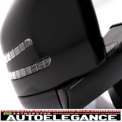 Complete mirror assembly suitable for mercedes g-class w463 (1989-2018) 2013 piano black design 