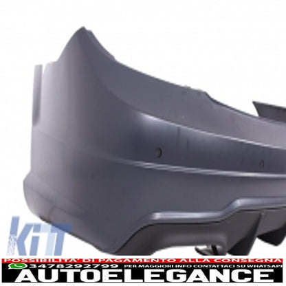 body kit suitable for mercedes c-class w204 (2007-2015) restyling c63 design with led drl daytime running lights 