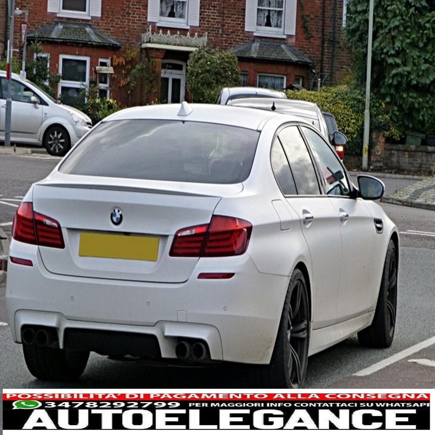 m performance led rear lights suitable for bmw 5 series f10 (2011-2017) transparent red lci design