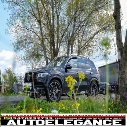 Griglia anteriore centrale adatta per mercedes gle suv w167 v167 gle coupe c167 pacchetto sportivo (2019-up) gtr design panamericana tutto nero