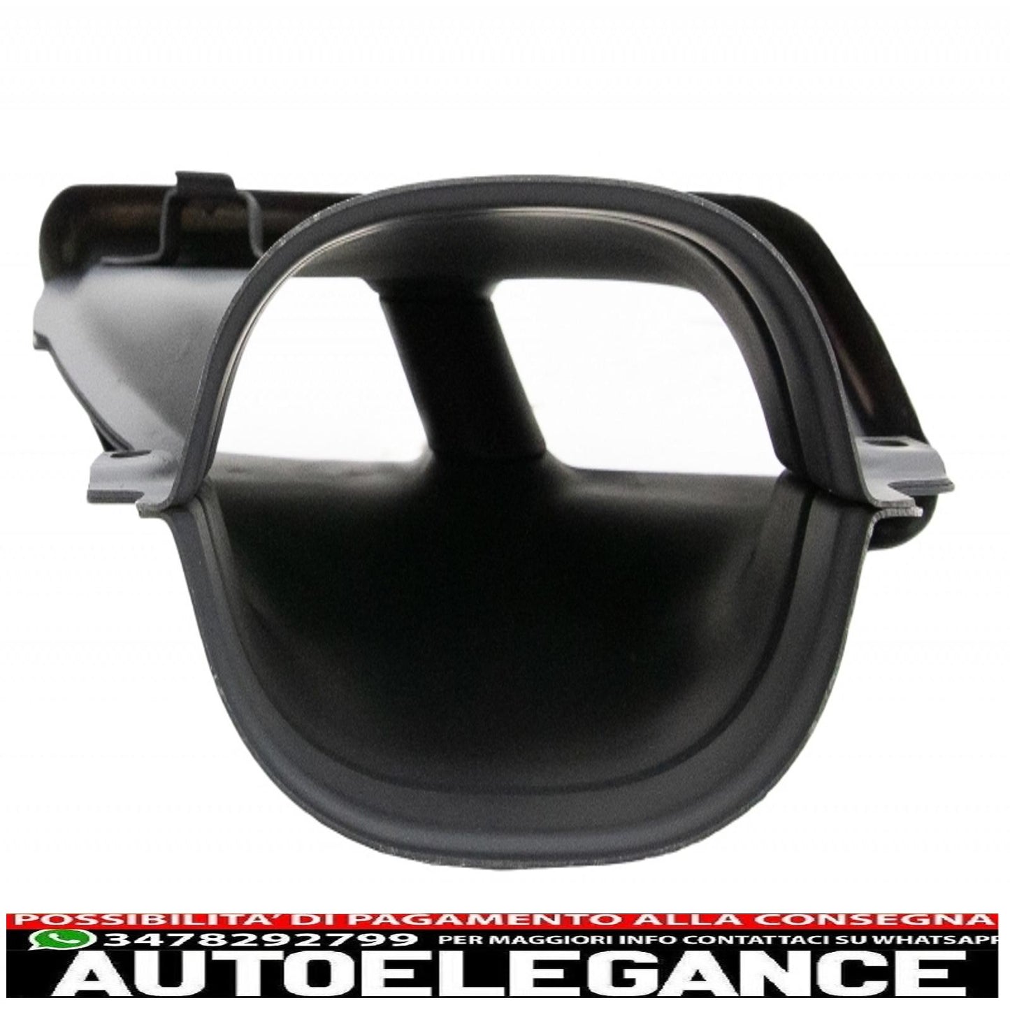diffusore d'aria paraurti posteriore nero con terminali di scarico cromati adatto per mercedes classe e w213 sport line (2016-2019) design e63s
