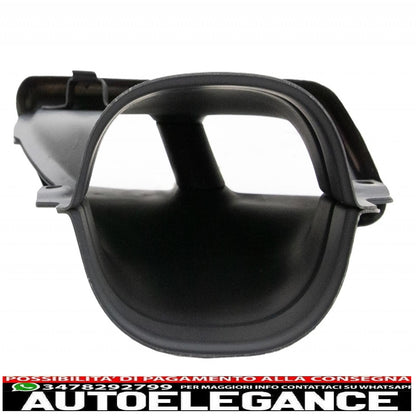 diffusore d'aria paraurti posteriore nero con terminali di scarico cromati adatto per mercedes classe e w213 sport line (2016-2019) design e63s