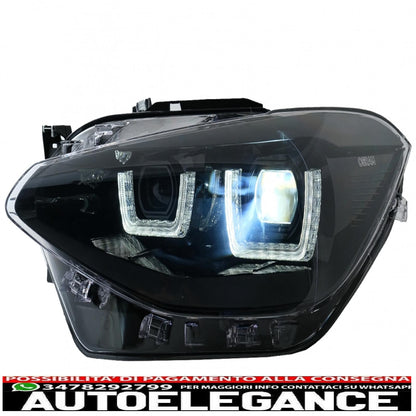 osram ledriving full led headlights suitable for bmw serie 1 f20 f21 (06.2011-03.2015) black 
