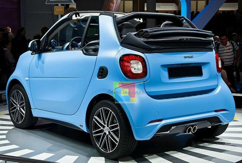 SOTTO PARAURTI POSTERIORE SPOILER SPORTIVO IN ABS PER SMART 453 FORTWO DIFFUSORE