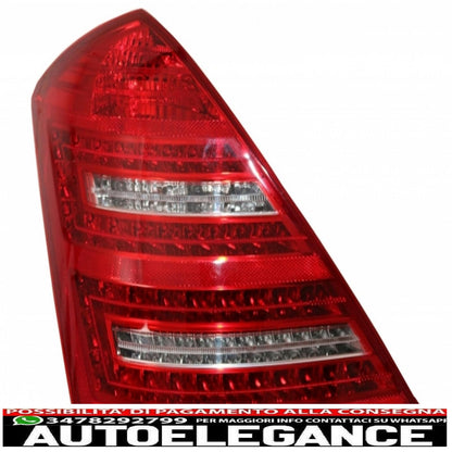 complete body kit suitable for mercedes-benz s-class w221 2005-2009 (lwb) a-design rear lights exhaust tips 