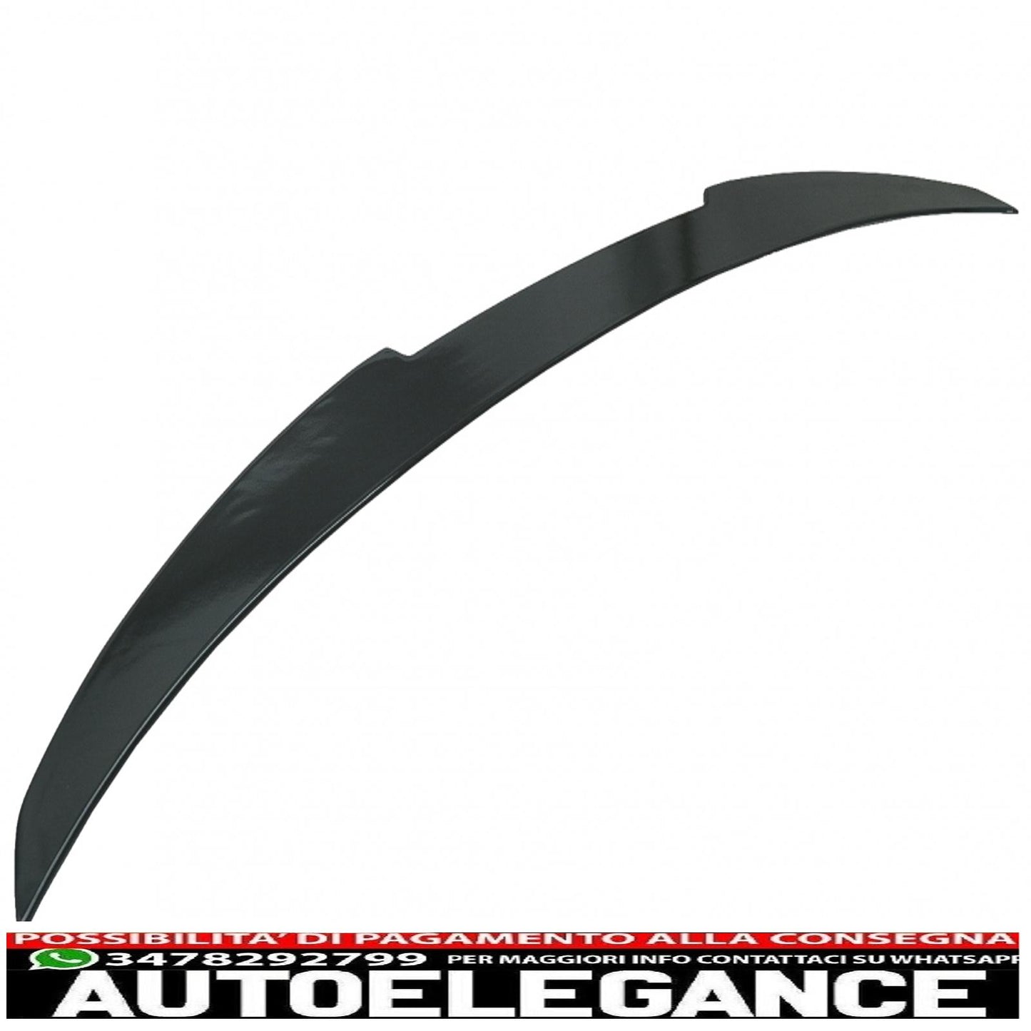 trunk spoiler suitable for bmw 4 series gran coupe f36 (2014-up) m4 csl design piano black 