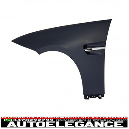 paraurti anteriore con parafanghi anteriori adatto a bmw serie 3 e92 coupe e93 cabrio (2006-2009) m3 look senza pdc e proiettori