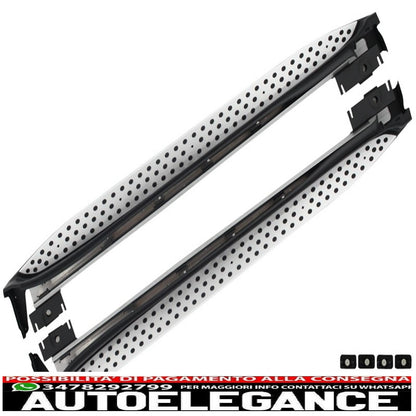 piastre paramotore off road con pedane laterali adatte per mercedes classe gl x164 (2006-2009)