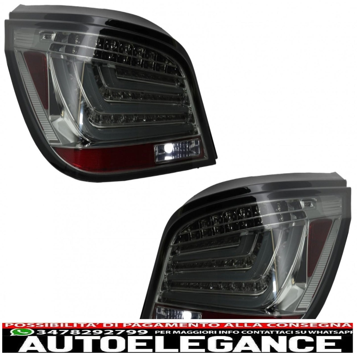 LED bar rear lights suitable for bmw 5 series e60 (2003-2007) smoke