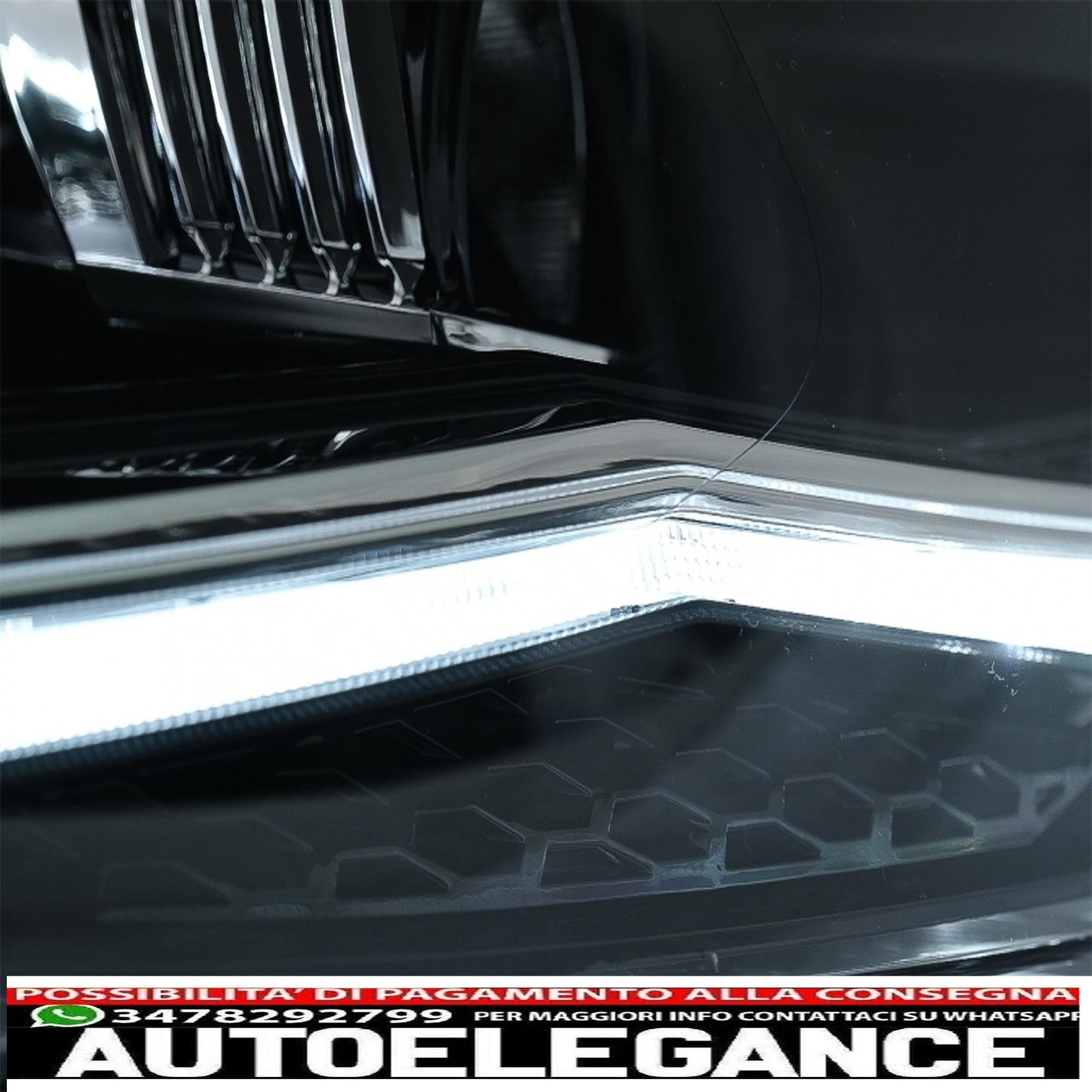 full led headlights suitable for vw polo aw mk6 (2018-2020) with dynamic ignition and sequential cornering lights 