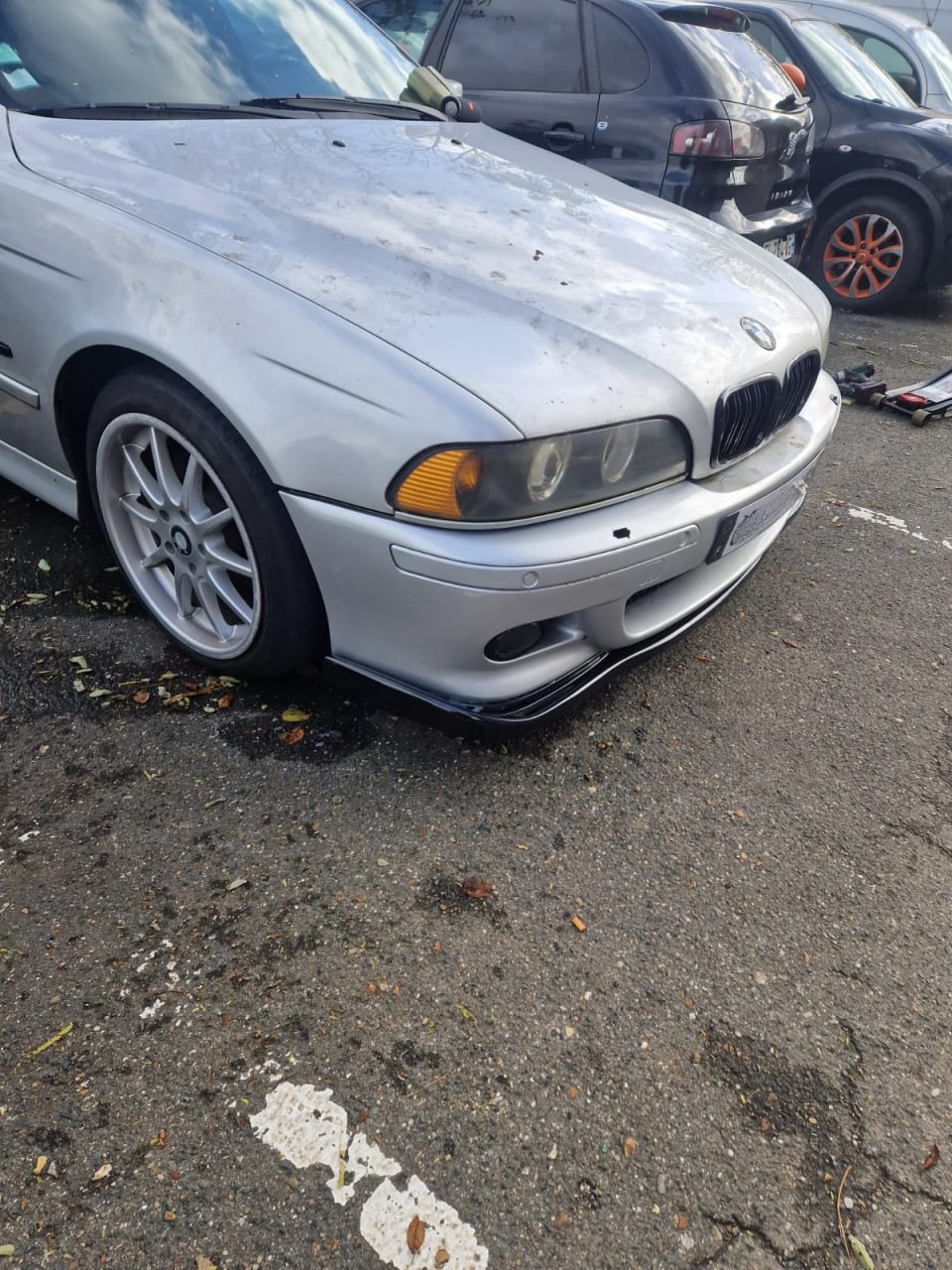 SPLITTER ADATTO PER BMW M5 E39 1995-2003 M M-TECH LOOK NERO LUCIDO