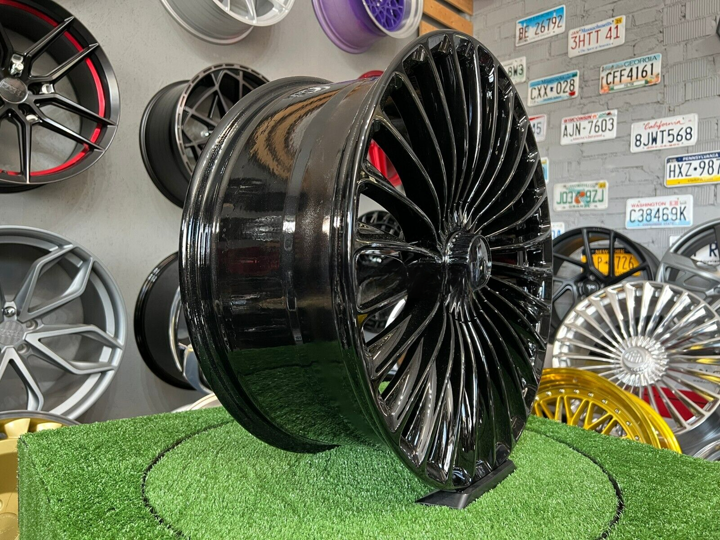 ADATTO per Mercedes Benz E S Classe 20 inch 5X112 Lusso maybach style Nero Ruote