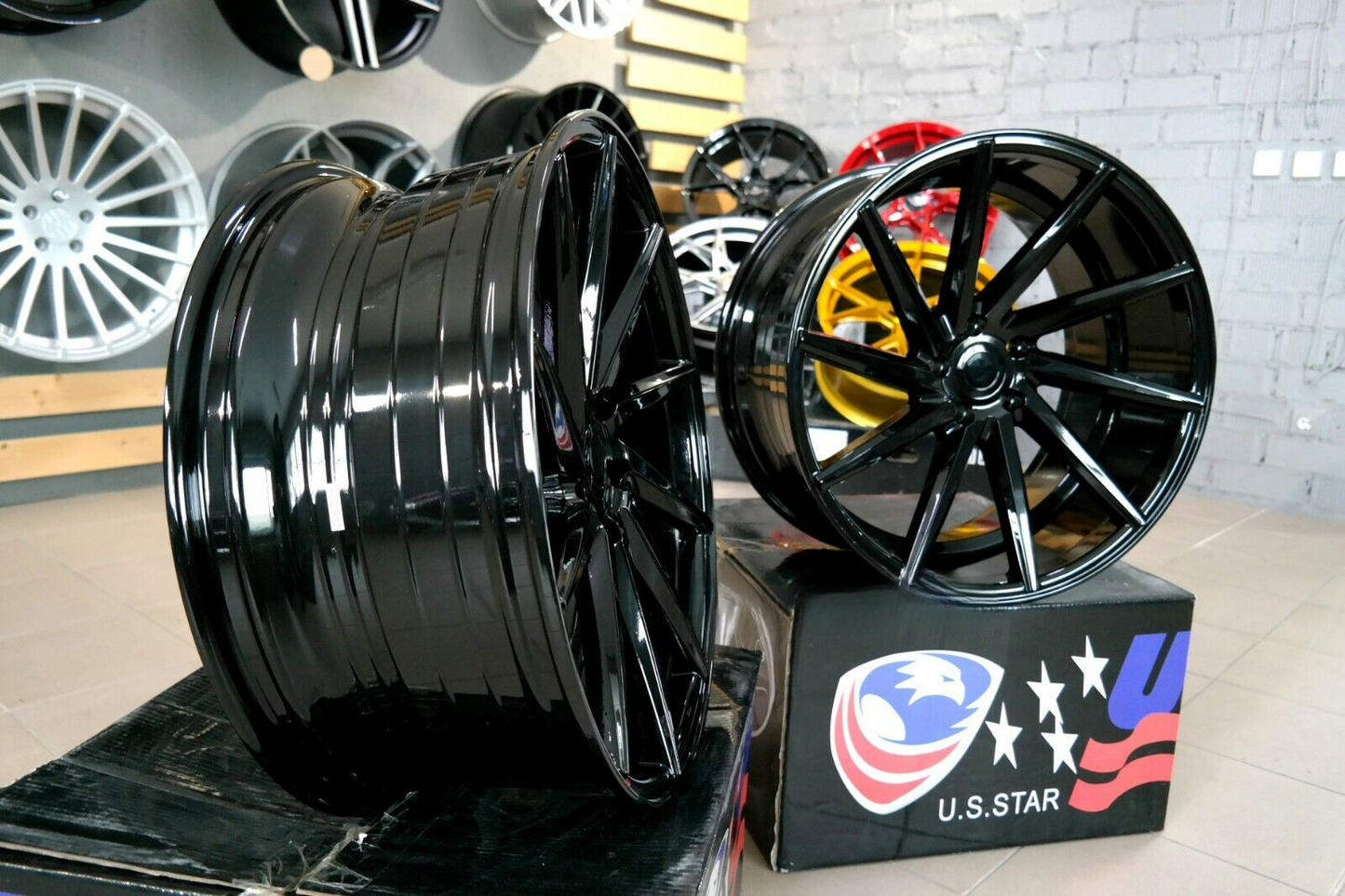 ADATTO per BMW 3 E46 E90 Lega Concavo Cerchi 18 inch 5x120 Nero cvt Stile Ruote