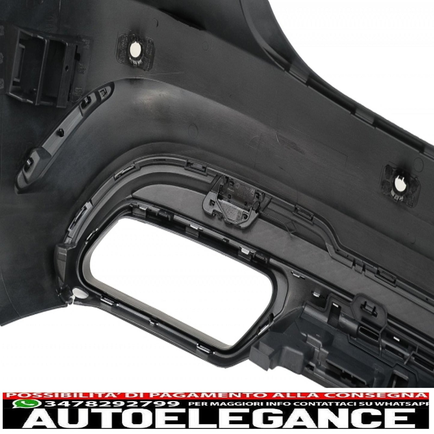 Rear bumper with exhaust tips suitable for mercedes e class w212 facelift (2013-2016) 