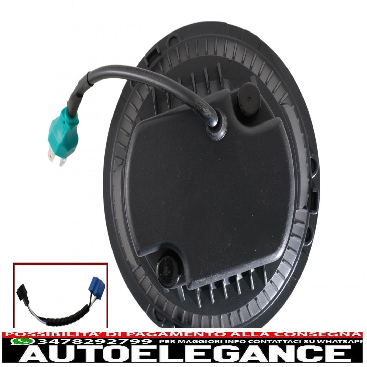 Fari a led Cree da 7 pollici angel eye halo drl adatto per Jeep Wrangler JK TJ LJ JL Land Rover Defender Mercedes W463