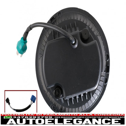 Fari a led Cree da 7 pollici angel eye halo drl adatto per Jeep Wrangler JK TJ LJ JL Land Rover Defender Mercedes W463