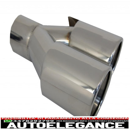 dual outlet air diffuser with tailpipes suitable for bmw 5 series f10 f11 (2011-2017) m-performance design