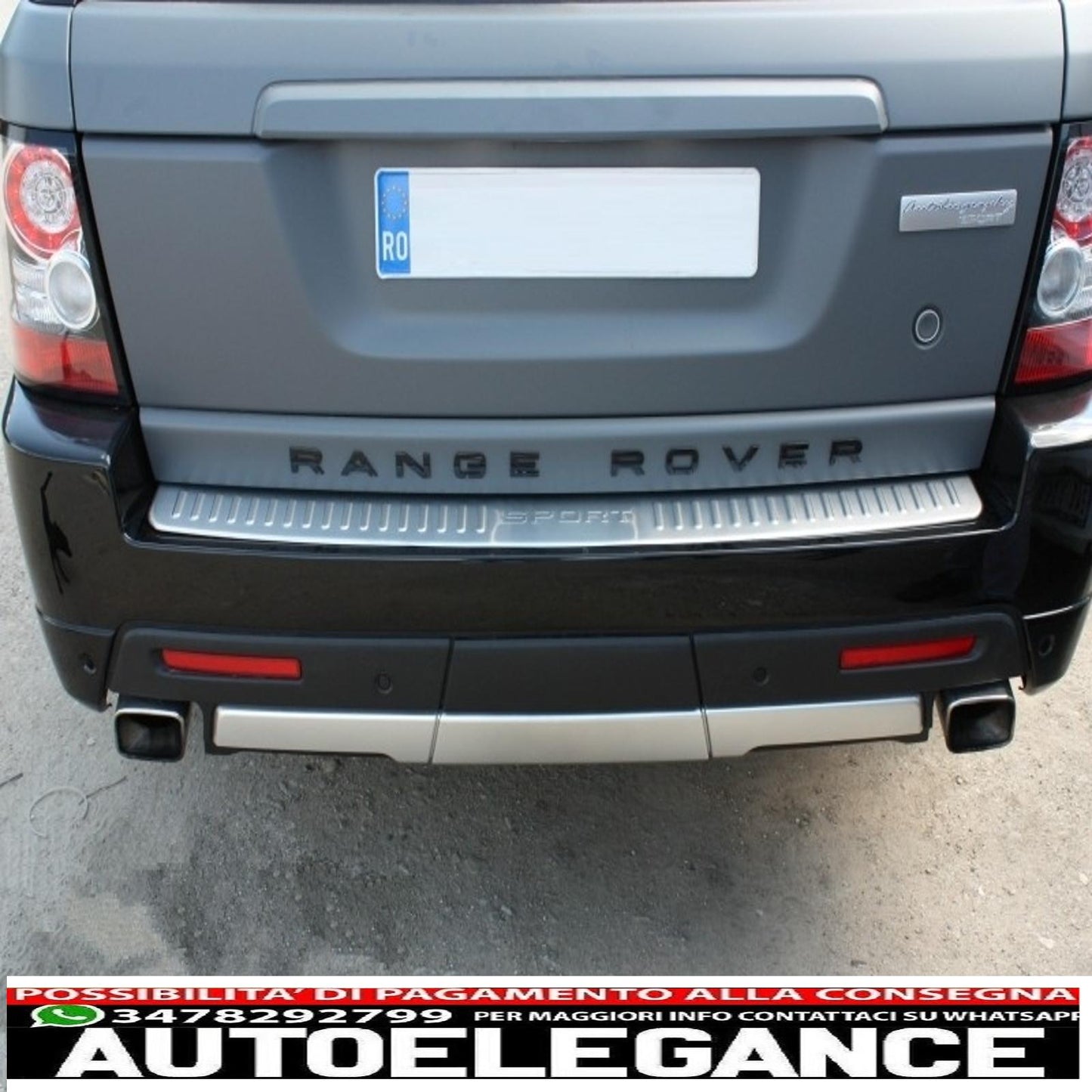 Rear Bumper Protector Sill Kick Plate Cover Aluminium Fit For Land Range Rover Sport L320 (2005-2013) Tailgate Boot Liner