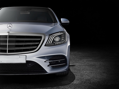 GRIGLIA ADATTA PER MERCEDES-BENZ CLASSE S W222 2014-2019 LOOK AMG CROMATA/NERA