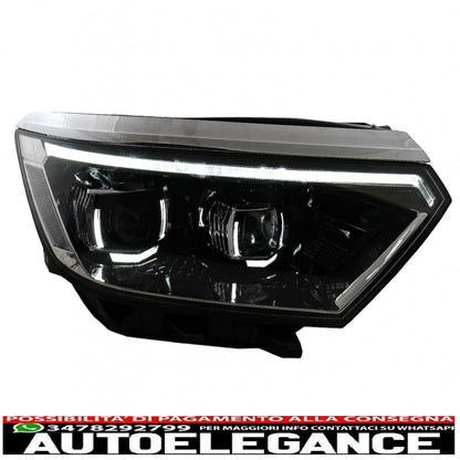 headlights suitable for vw passat b8 3g facelift (2016-2019) led look 2020 with sequential dynamic cornering lights 