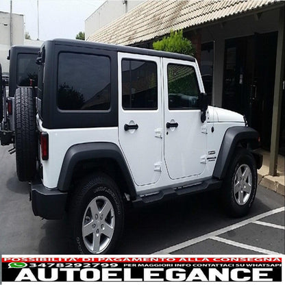 Pedane laterali adatte per Jeep Wrangler Rubicon JK (2007-2017) 4 porte design retrò