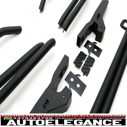 Front bumper protector bullbar suitable for mercedes g class facelift w463 g63 design (2018-2022) stainless steel piano black