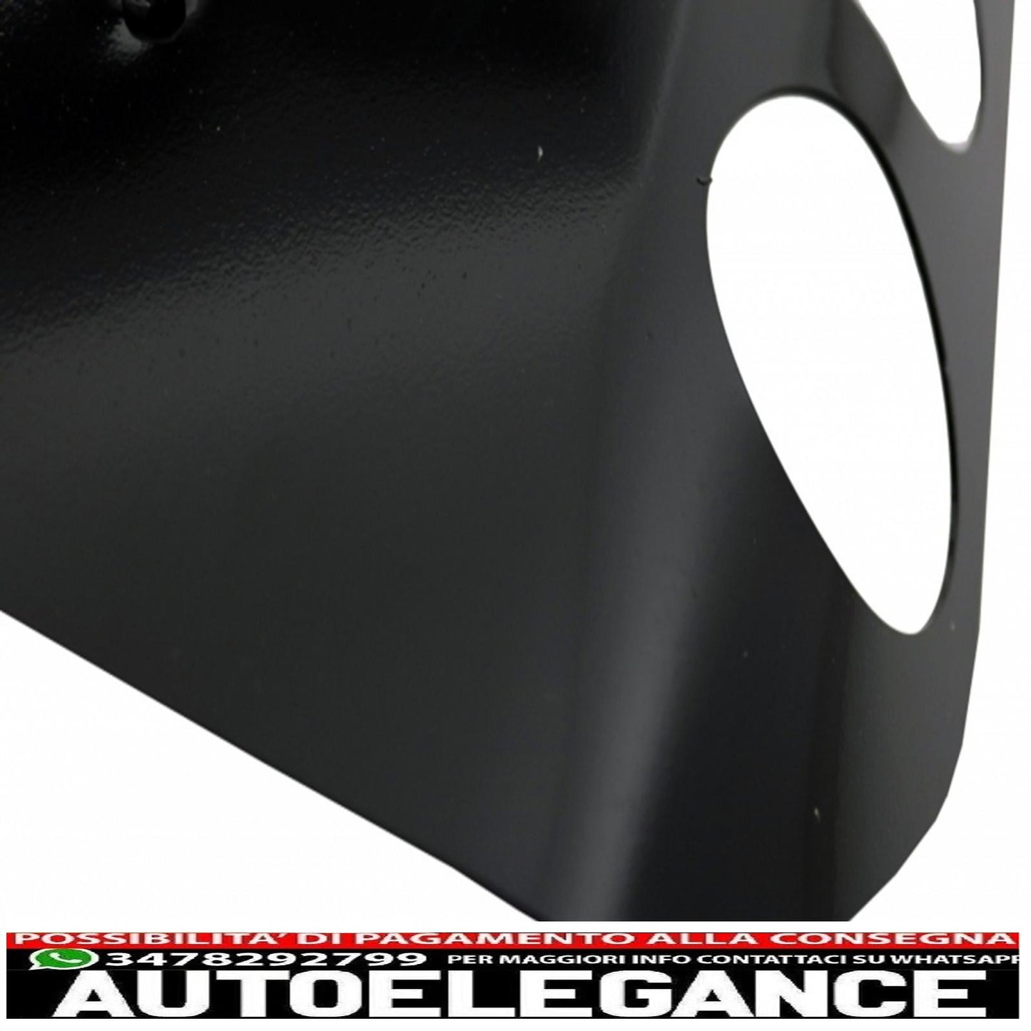 Gloss Black Front Bumper Skid Plate Off Road Spoiler LED DRL Extension Fit For Mercedes G Class W463 (1989-2016) B-Design 