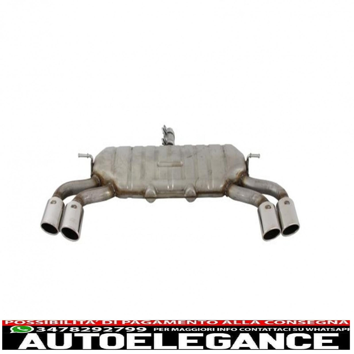 Diffusore mantovana paraurti posteriore con sistema di scarico adatto per audi a3 8v restyling hatchback sportback (2016-2019) paraurti s-line design s3