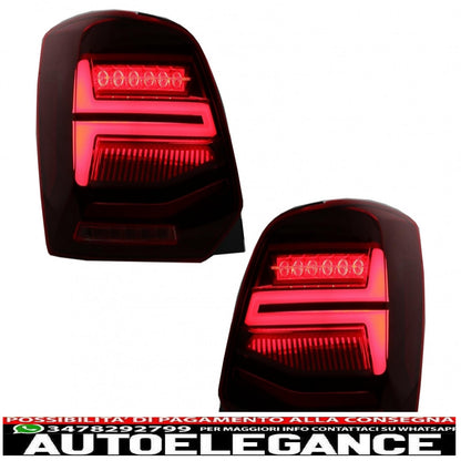 fanali posteriori full led adatti per vw polo 6r 6c 61 (2011-2017) indicatori di direzione dinamici sequenziali vento look