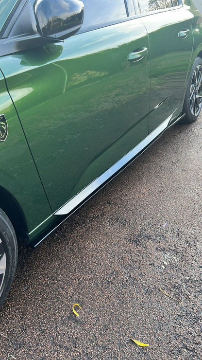 MINIGONNE ADATTE PER PEUGEOT 308 LOOK NERO LUCIDO DESIGN SPORTIVO