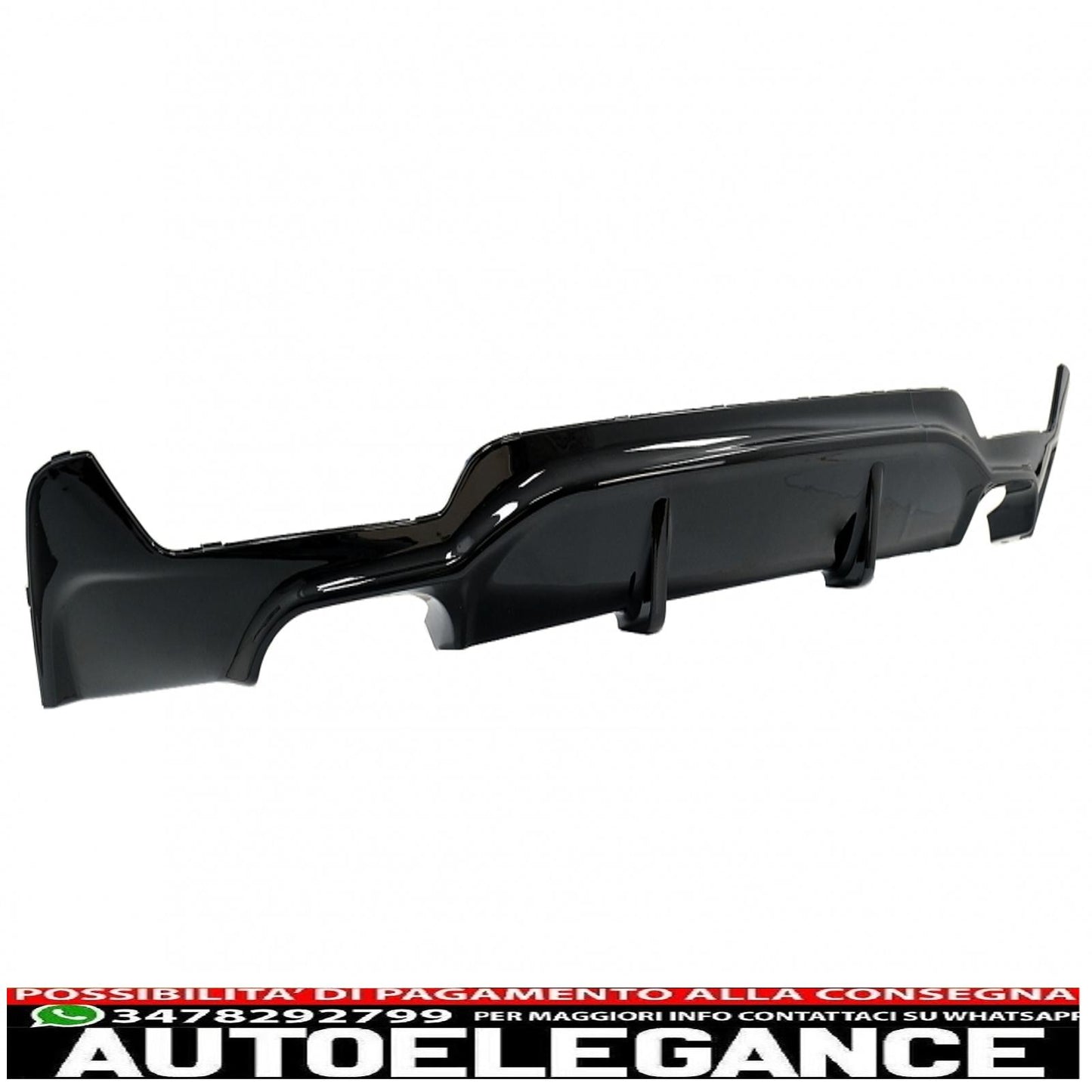 Labbro spoiler paraurti anteriore adatto per BMW Serie 4 F32 F33 F36 Coupe Cabrio Grand Coupe (2013-03.2019) con minigonne laterali estensioni labbra aggiuntive e diffusore paraurti posteriore doppia doppia uscita m-performance