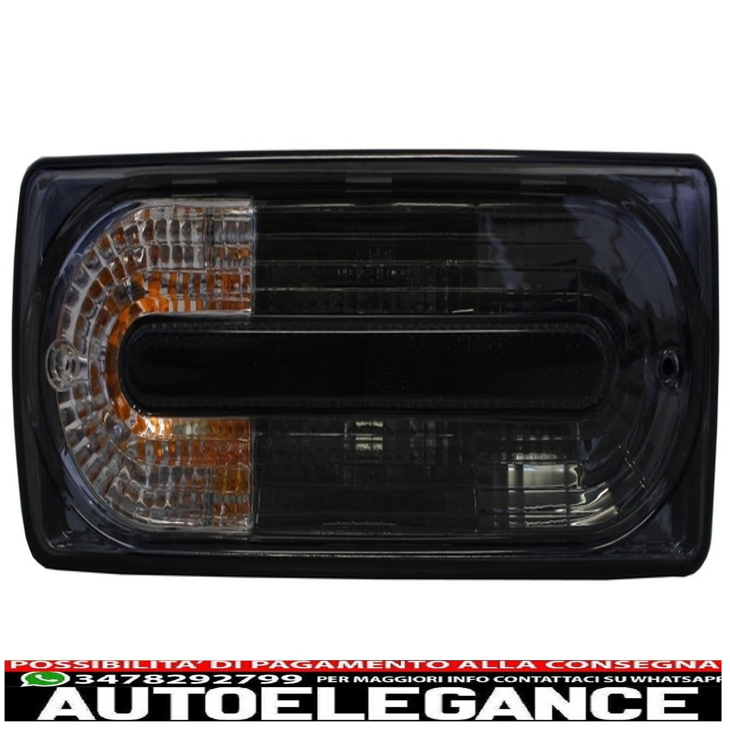 paraurti posteriore con fanali fumé adatto per mercedes classe g w463 (1989-2017) g63 design g65