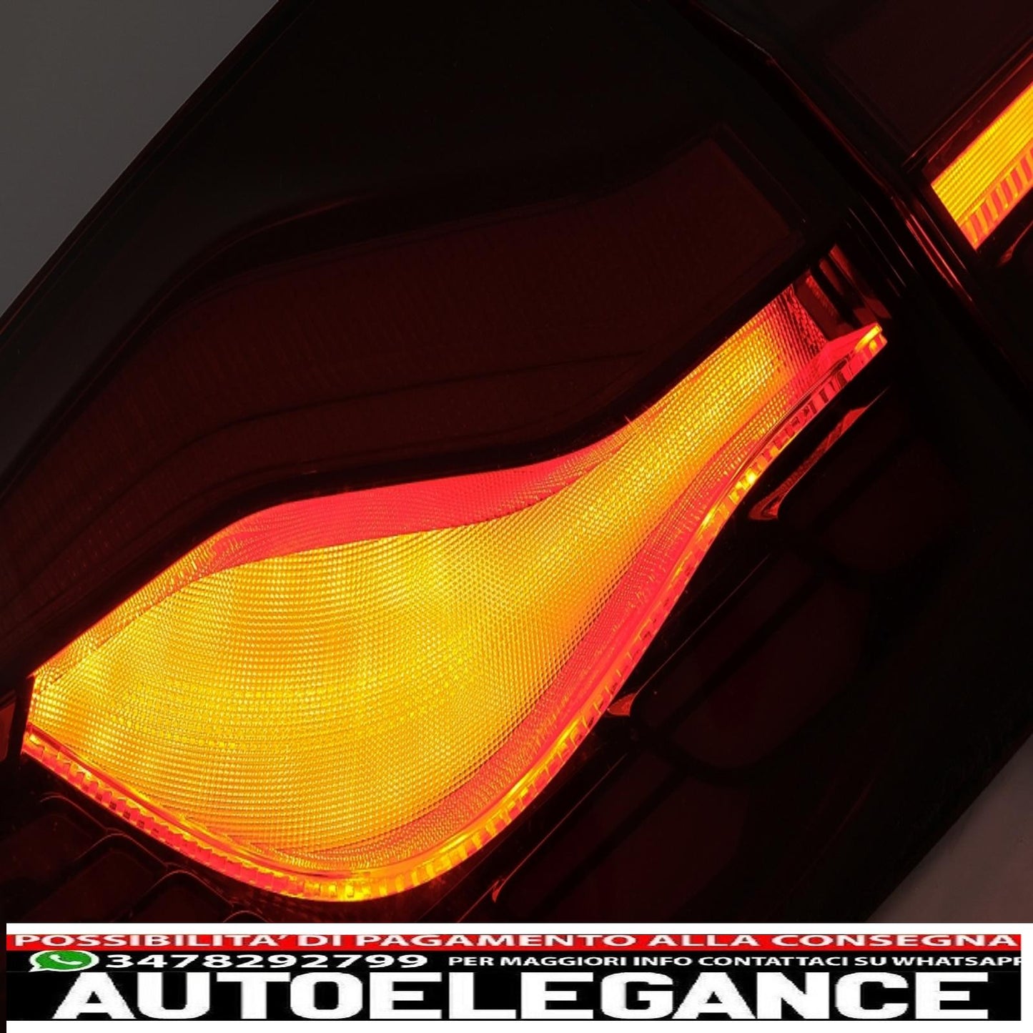 oled rear lights suitable for bmw 5 series f10 (2011-2017) transparent red with dynamic sequential turning light