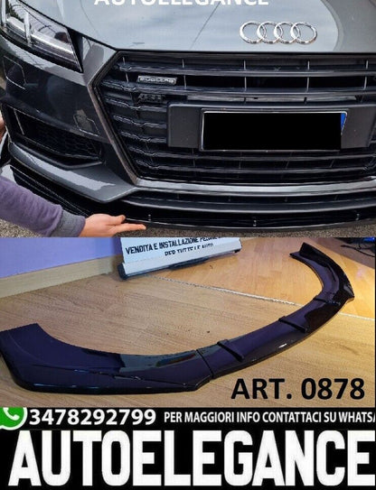💎SPLITTER UNDER FRONT BUMPER AUDI TT 8J SPORT ABS SPOILER RSTT💎 