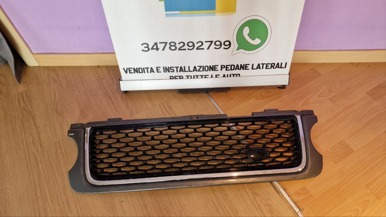 GRIGLIA ADATTA PER RANGE ROVER VOGUE III L322 2010-2012 PROFILO CROMATO NERA