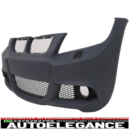 body kit suitable for bmw 3 series e90 (2005-2008) m-technik design with m-power exhaust silencer