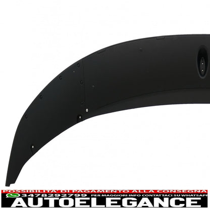 Front bumper spoiler lip suitable for bmw 5 series f10 f11 sedan touring (2011-2017) m-performance design matt black