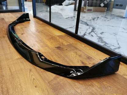 SPLITTER ADATTO PER BMW SERIE 1 F40 MSPORT LOOK NERO LUCIDO CON BAFFI