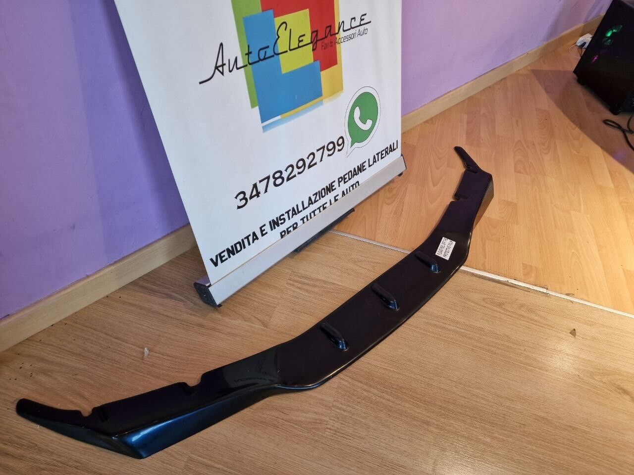 SPLITTER ADATTO PER BMW SERIE 5 F90 M5 (G30 G31) 2017-2020 LOOK NERO LUCIDO