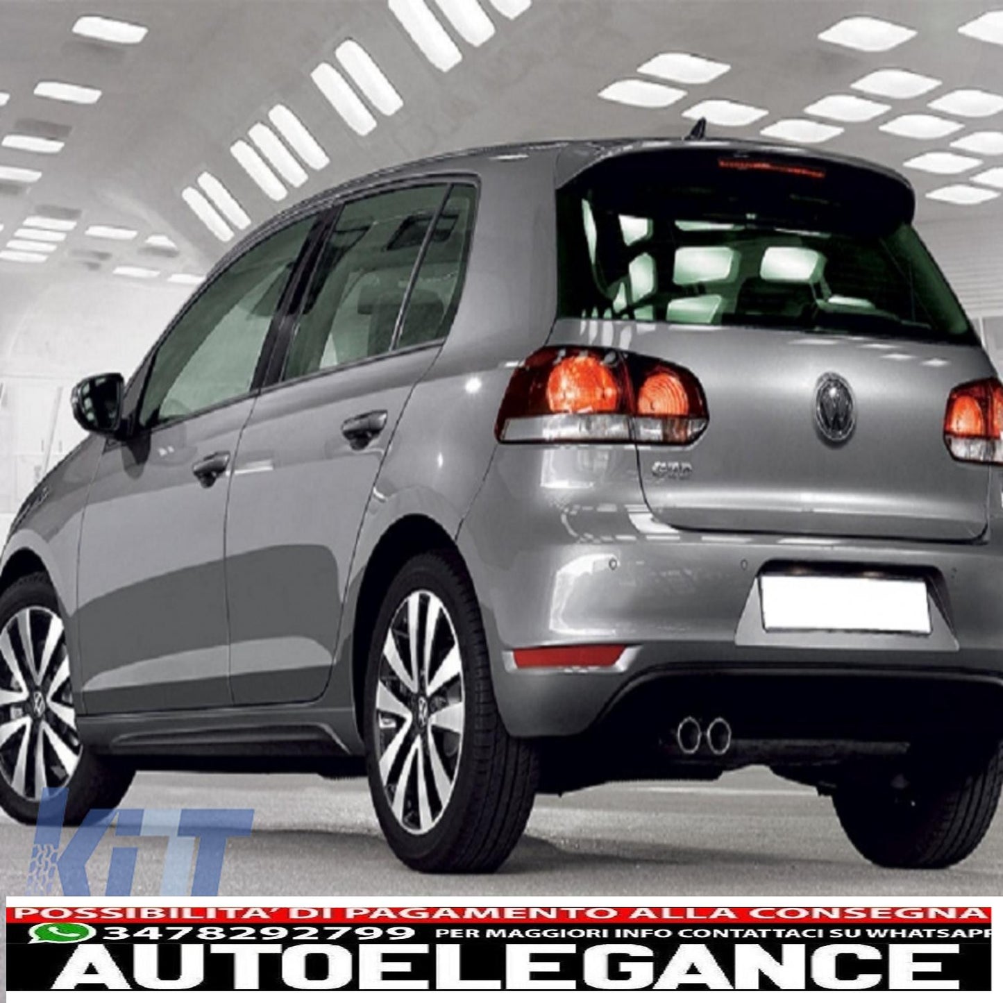roof spoiler suitable for vw golf vi 6 mk6 (2008 onwards) design r20