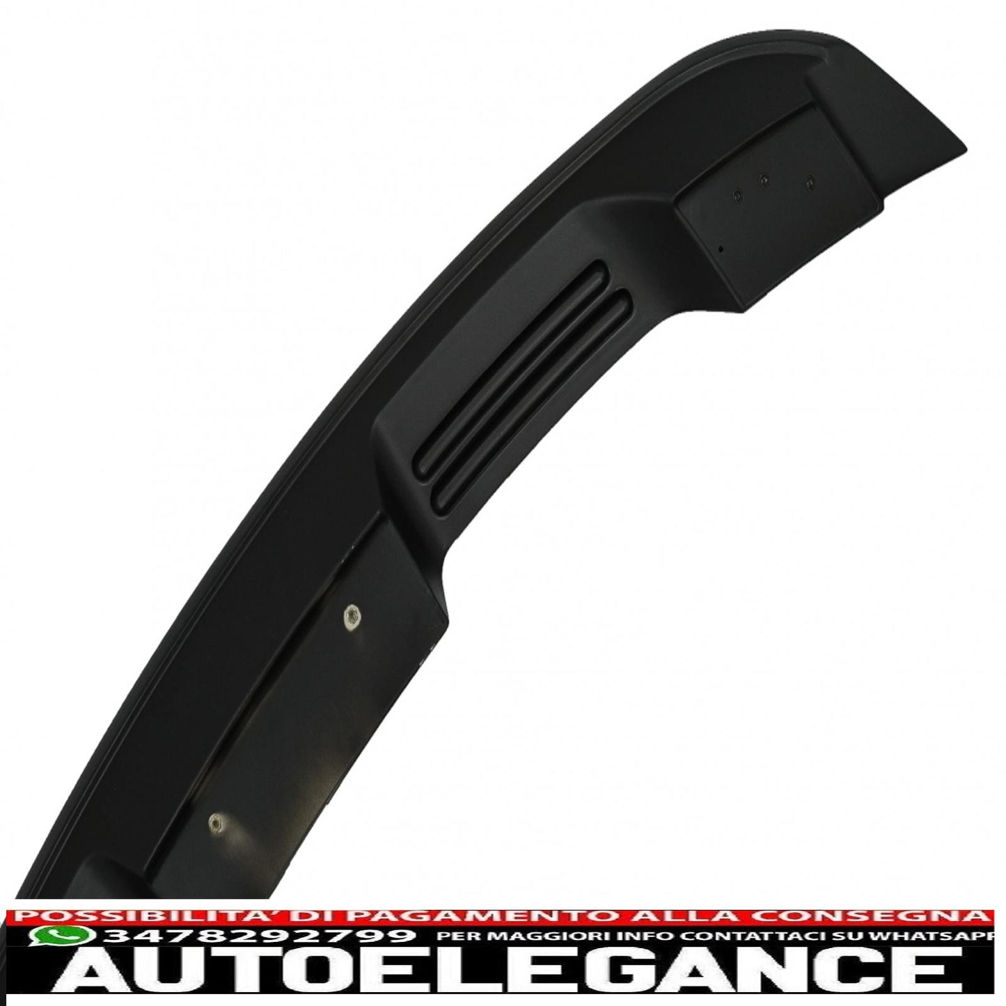 Trunk Spoiler Suitable for Ford Mustang Mk6 Sixth Generation (2015-2020) GT500 Design Matte Black 