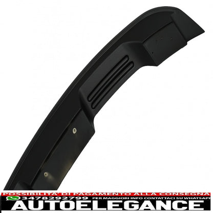Trunk Spoiler Suitable for Ford Mustang Mk6 Sixth Generation (2015-2020) GT500 Design Matte Black 