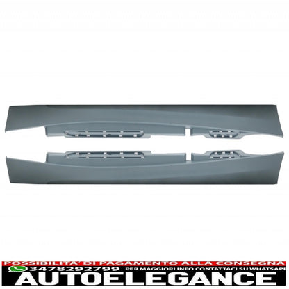 paraurti anteriore con minigonne laterali adatto per bmw serie 1 e87 (2004-2011) design 1m