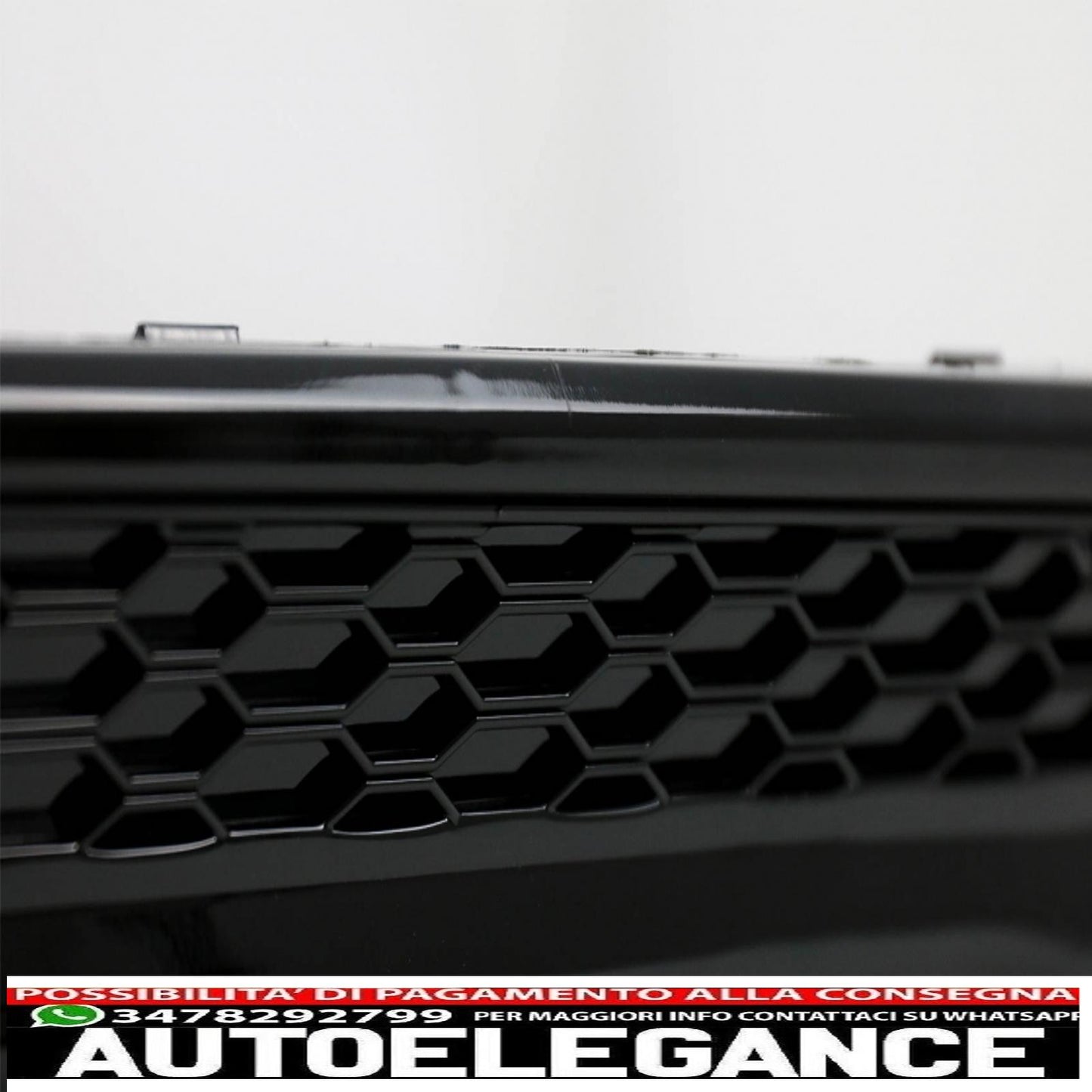 Diffusore mantovana paraurti posteriore adatto per audi a4 b9 8w facelift (2020 in poi) solo s-line nero