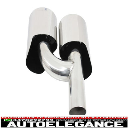 Punte del silenziatore del diffusore d'aria della mantovana del paraurti posteriore adatte per mercedes classe c w204 amg sport line (2012-2014) limousine